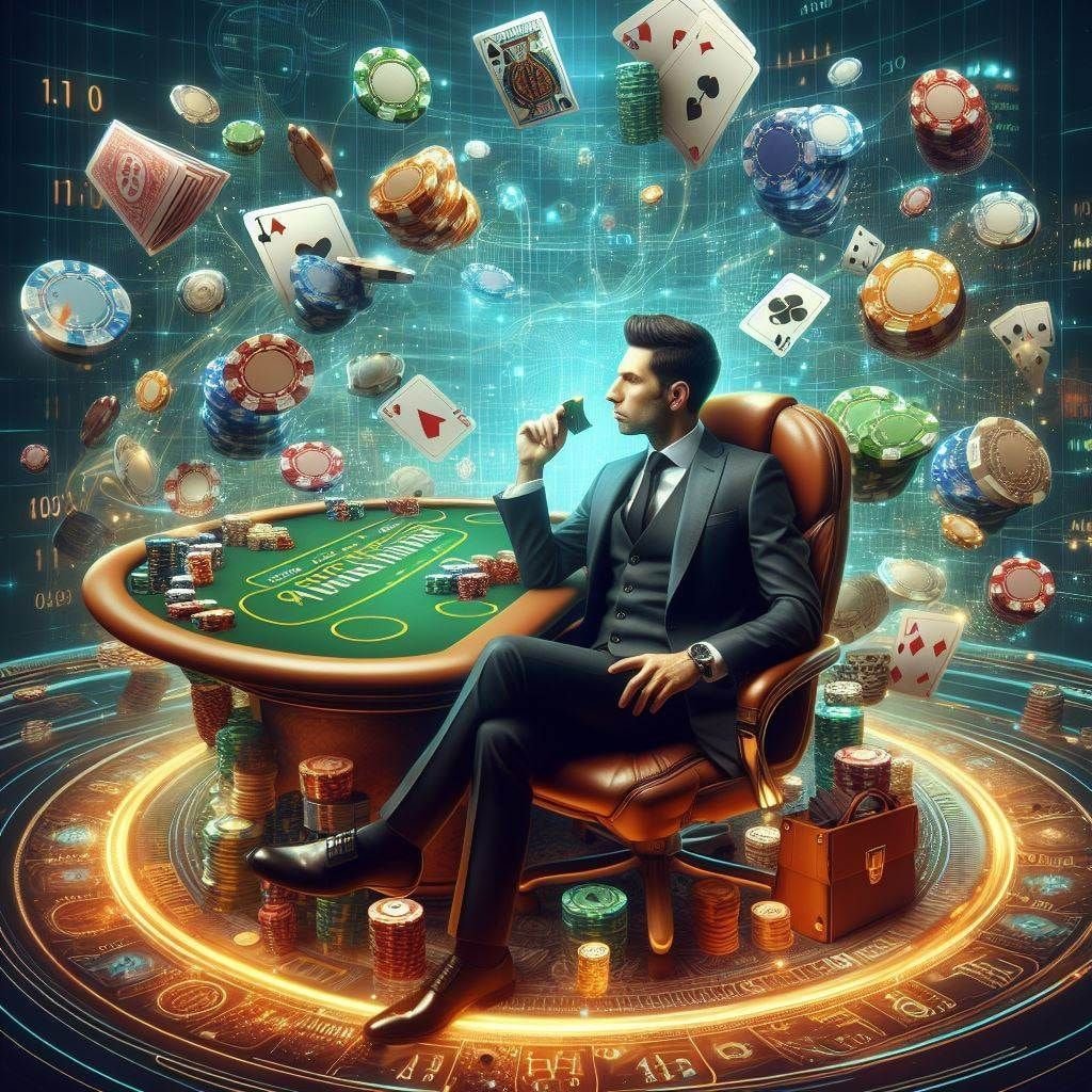 Antarmuka dashboard user slot dengan ringkasan olahraga, slot, dan meja live dealer