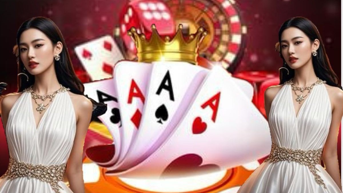 Chip dan kartu di meja user slot